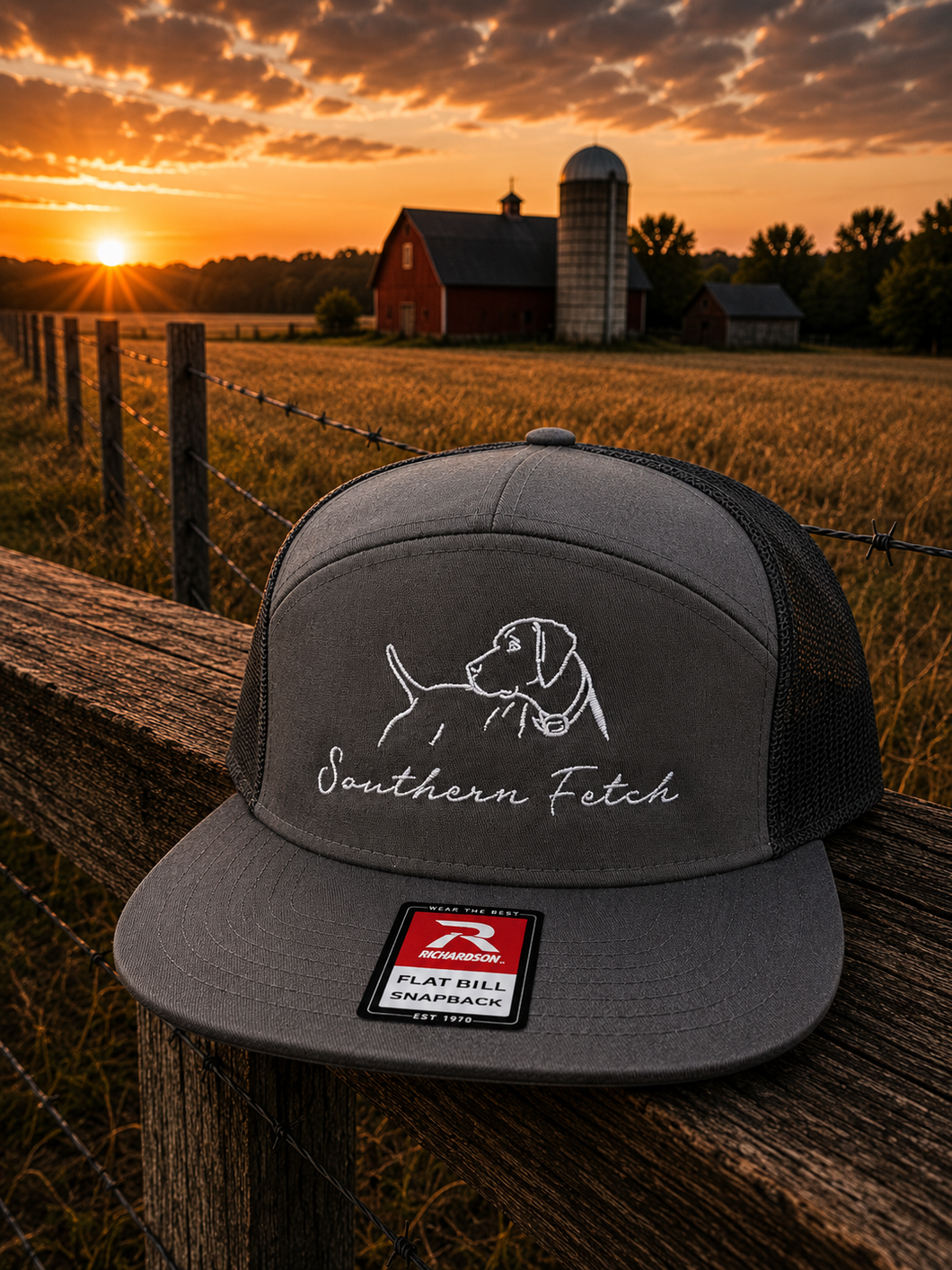 Pointer Dog Charcoal 7 Panel – Southern Fetch Co